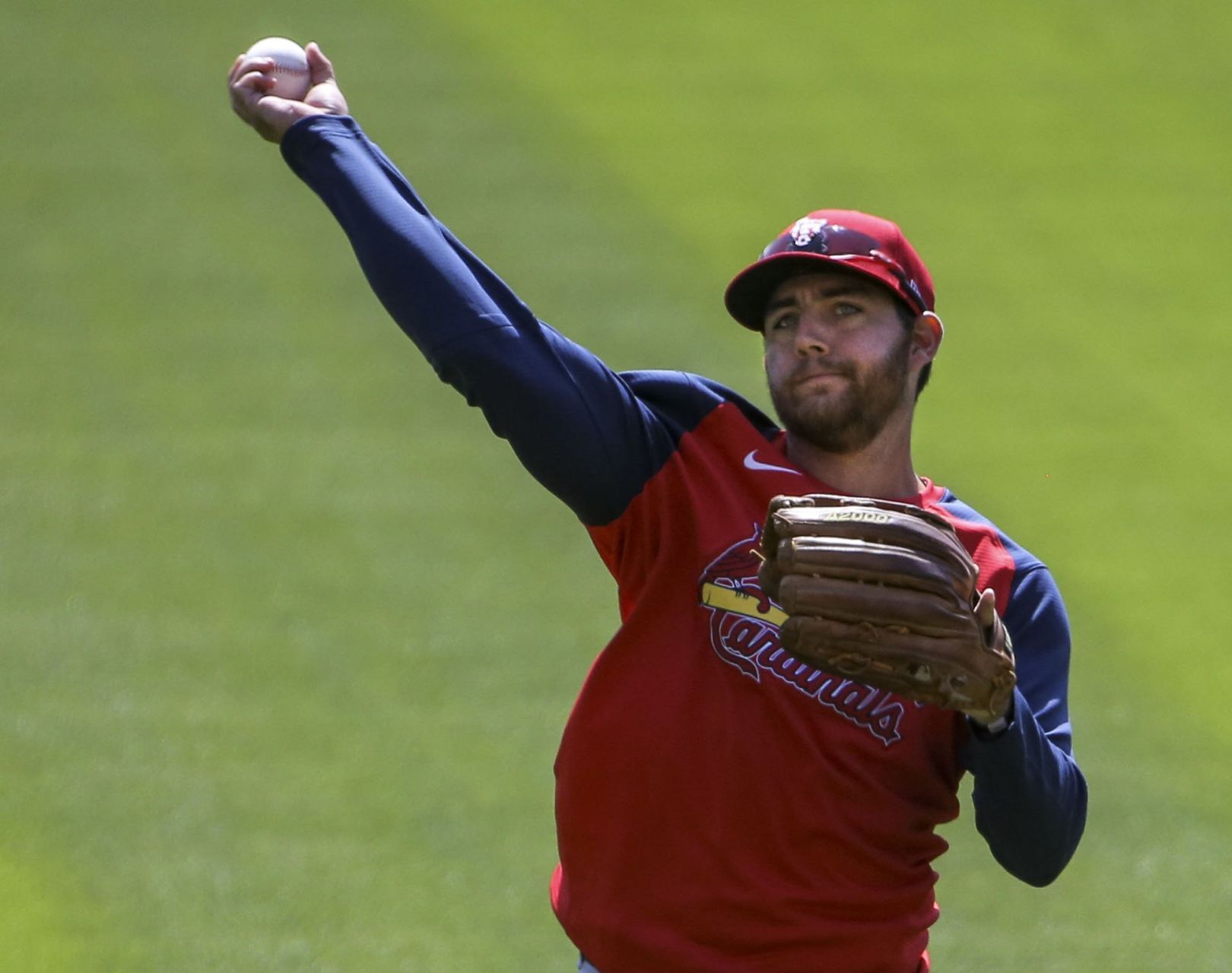 Cardinals hold a team workout ahead of opening day